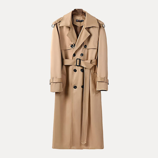 Jack – Trench Uomo Lungo Sopra il Ginocchio Stile British